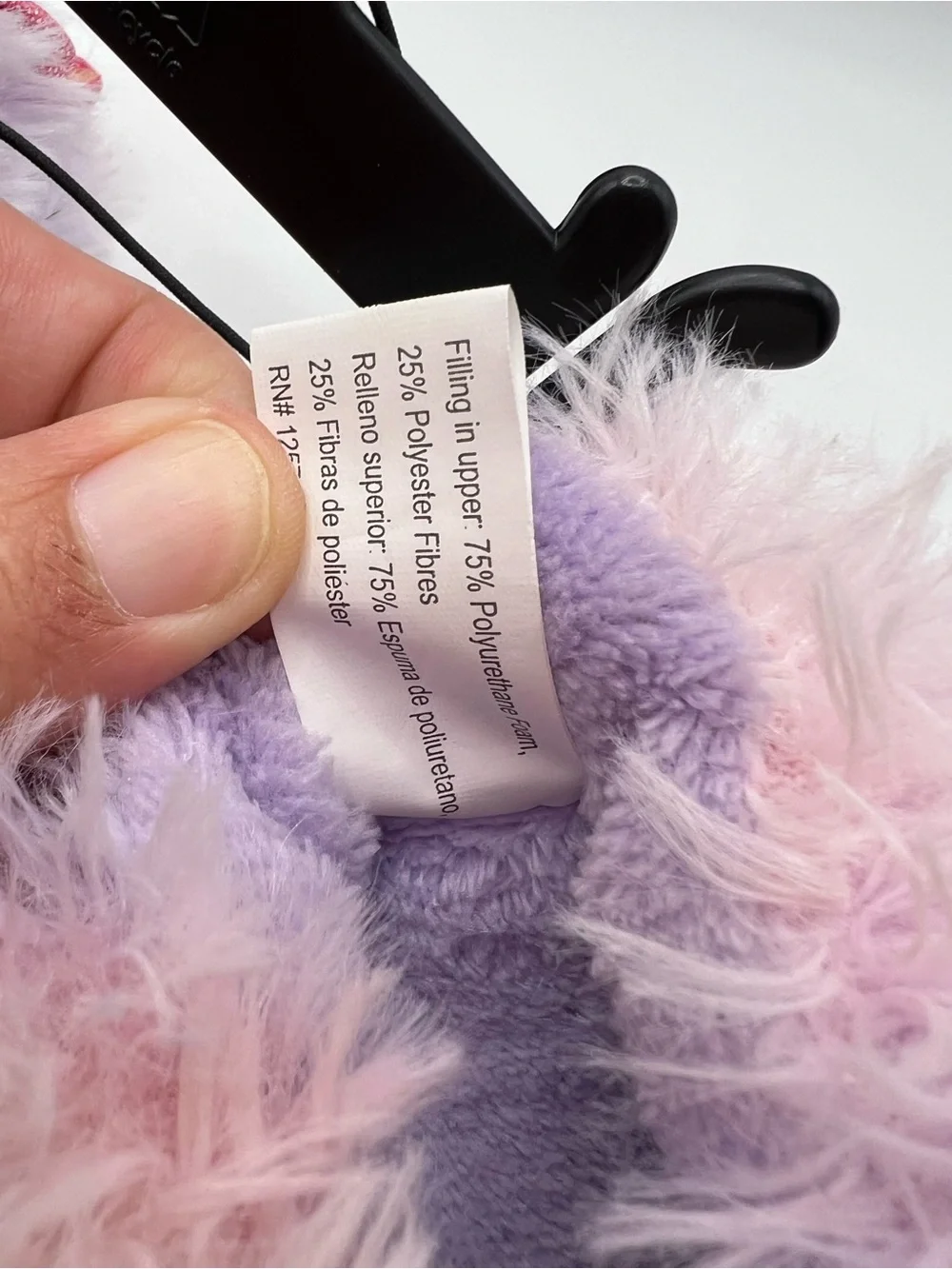 Carter's Plush Fuzzy Mittens with Sparkle Paw Accents - Lavender Pink White